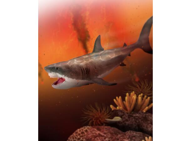 MEGALODON HAI M/BEVEGELIG KJEVE - DELUXE COLLECTA 