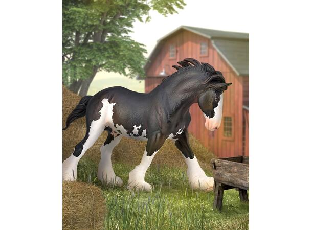 CLYDESDALE HINGST - BLACK SABINO - XL COLLECTA 