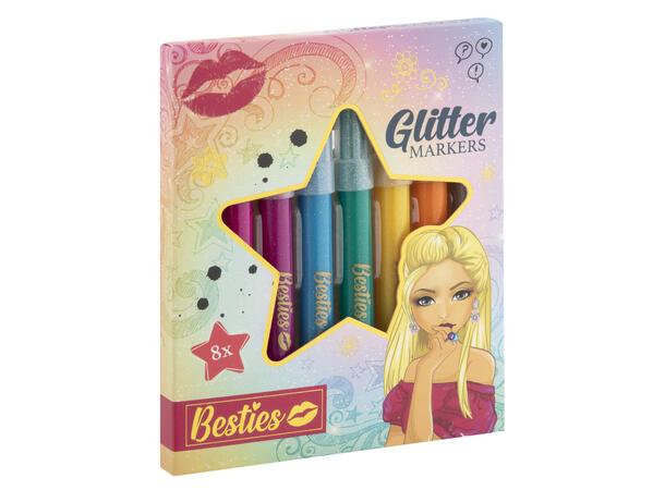 GLITTERTUSJ 8 STK BESTIES 
