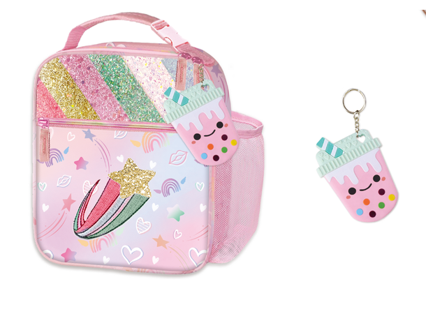 BAG/SEKK M/CHARM HOT FOCUS RAINBOW 