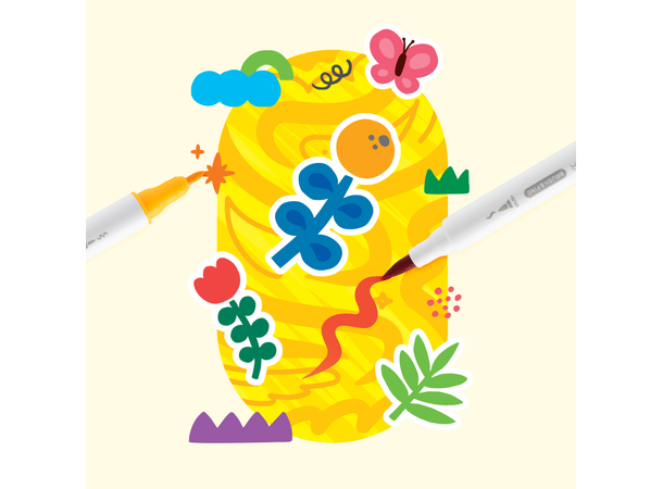 TUSJ - COLOR DUO MARKER 12 STK AMOS 