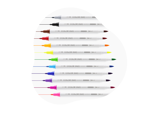 TUSJ - COLOR DUO MARKER 12 STK AMOS 
