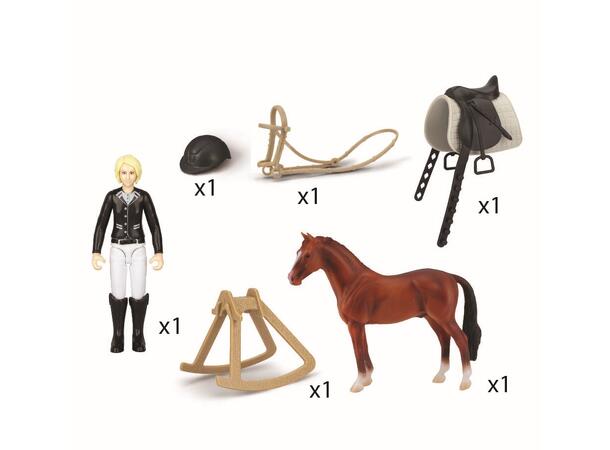 KONKURRANSERYTTER JENTE M/HEST OG UTSTYR COLLECTA 